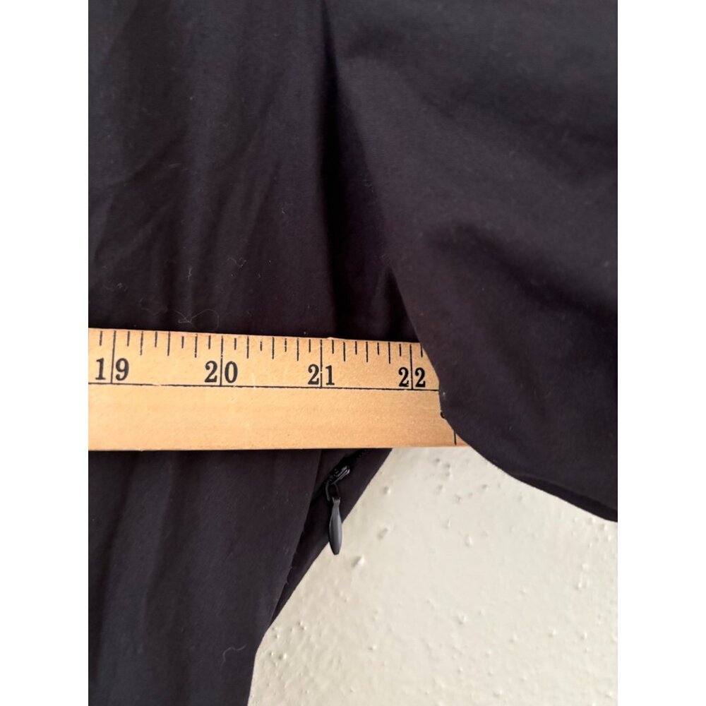 French Connection Black Puff Sleeve V-Neck Maxi Dress XXL Cotton Blend NWOT - Picture 7 of 13